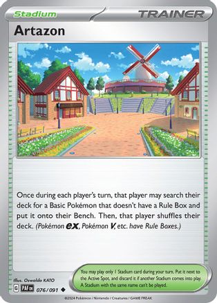 Artazon 076/091  - Reverse Holofoil SV Paldean Fates - Uncommon