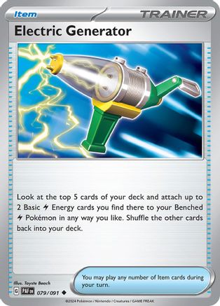 Electric Generator 079/091  SV Paldean Fates - Uncommon