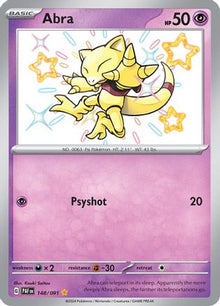 Abra 148/091  - Holofoil SV Paldean Fates - Shiny Rare