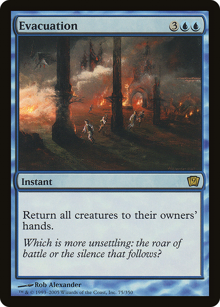 Evacuation (9ED-75★) - Ninth Edition Foil