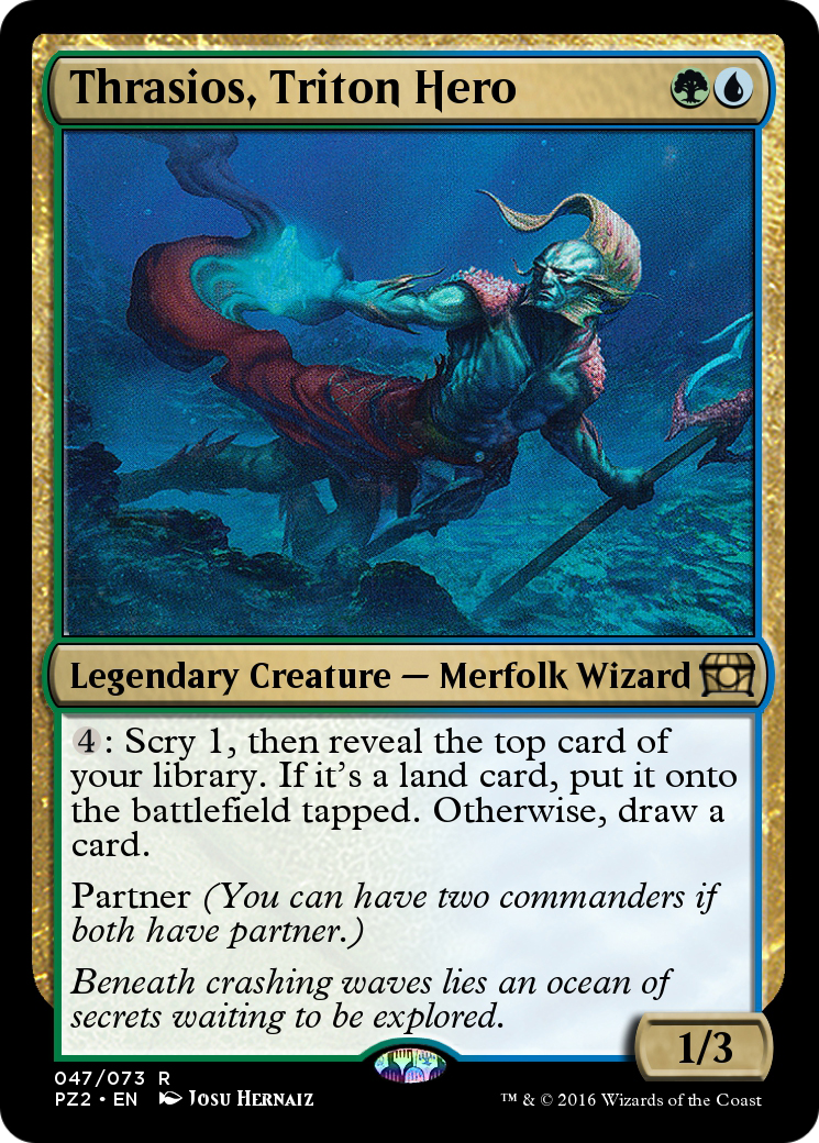 Thrasios, Triton Hero (PZ2-047) - Treasure Chest Foil