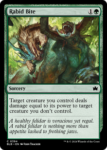 Rabid Bite⁣ - Bloomburrow: Extras⁣ (Common)⁣ [394]