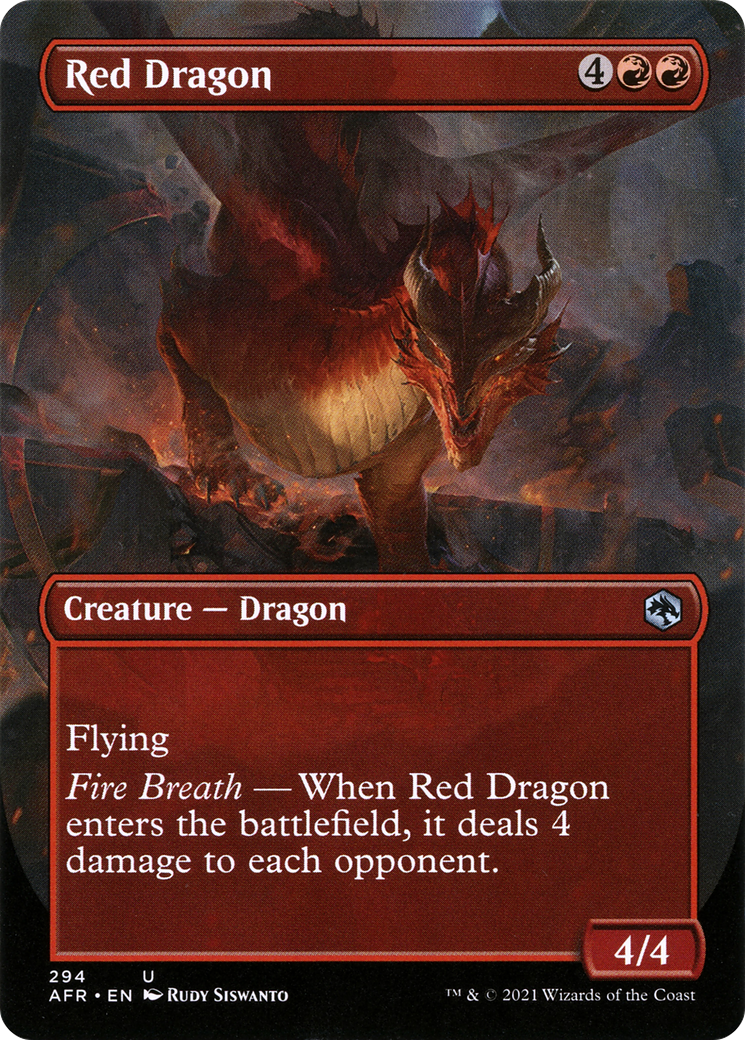 Red Dragon (Borderless) (AFR-294) - Adventures in the Forgotten Realms (Borderless)