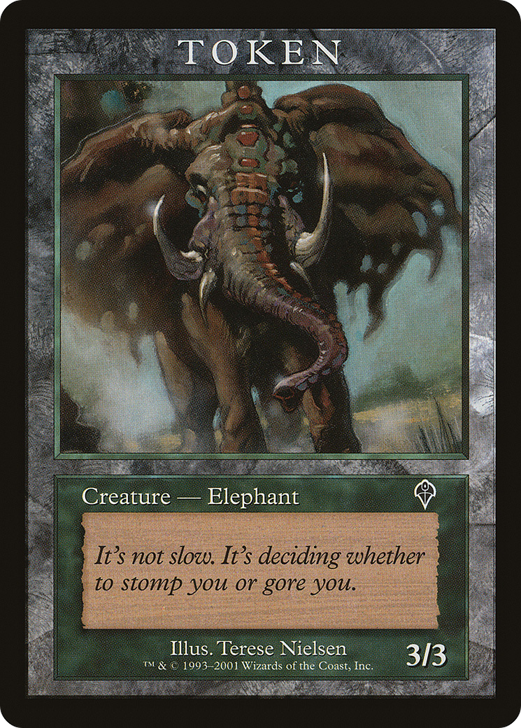Elephant Token (INV) (MPRP-003) - Magic Player Rewards 2001
