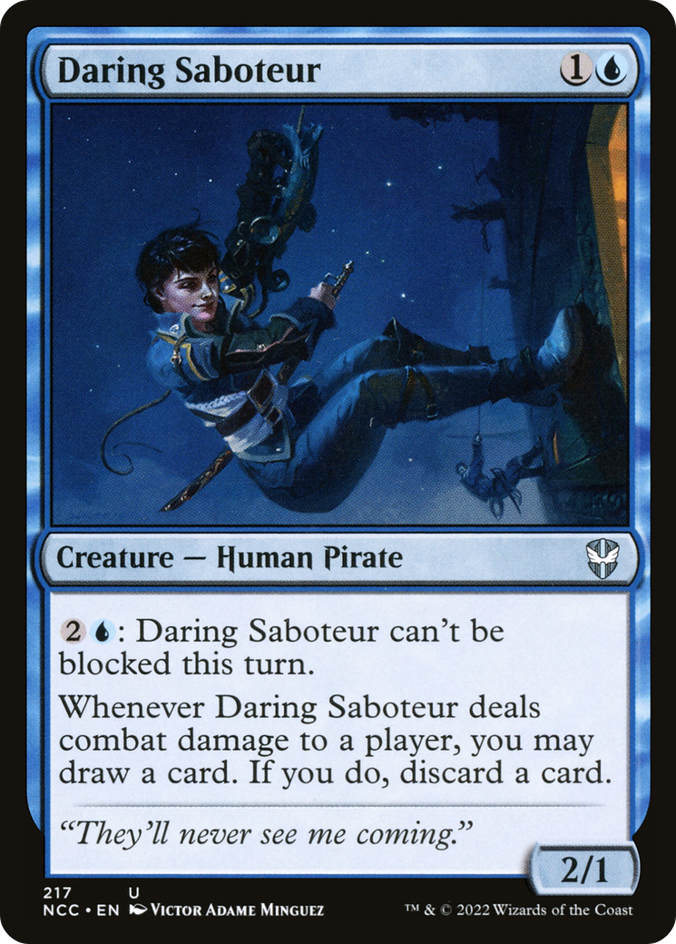 Daring Saboteur⁣ - Commander: Streets of New Capenna⁣ (Uncommon)⁣ [217]