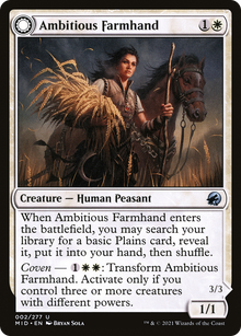 Ambitious Farmhand (MID-002) - Innistrad: Midnight Hunt: (Double Faced Transform)