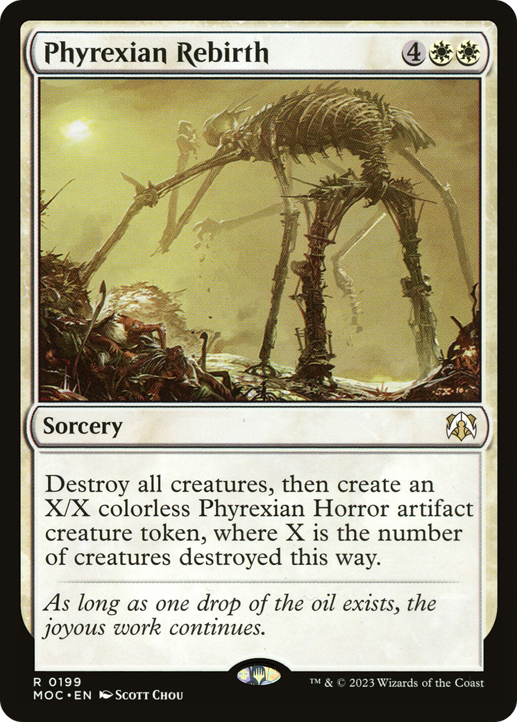 Phyrexian Rebirth⁣ - Commander: March of the Machine⁣ (Rare)⁣ [199]