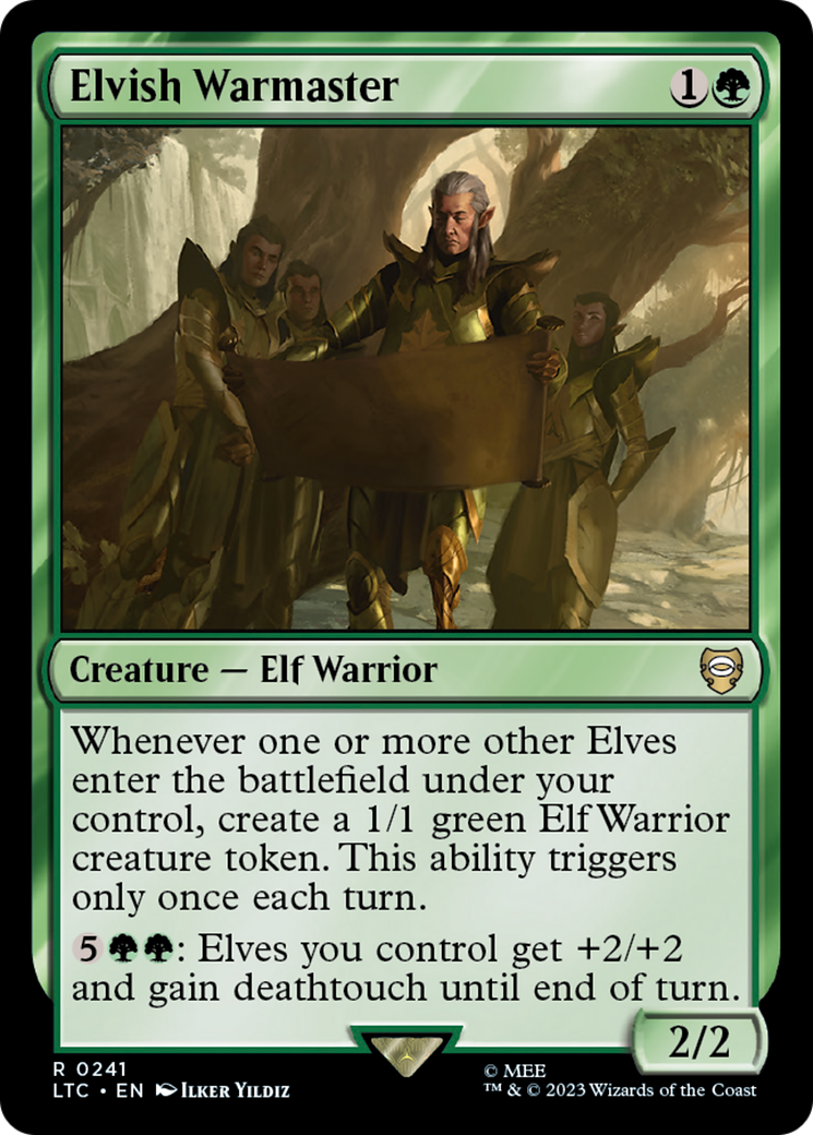 Elvish Warmaster⁣ - Commander: The Lord of the Rings: Tales of Middle-earth⁣ (Rare)⁣ [241]