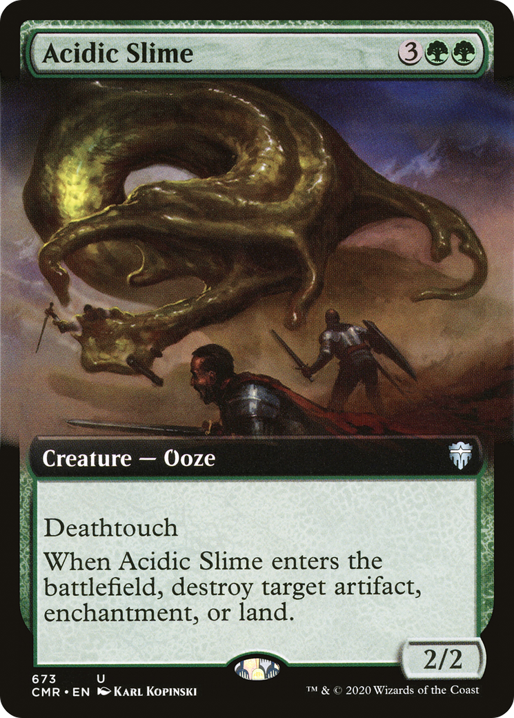 Acidic Slime (Extended Art) (CMR-673) - Commander Legends: (Extended Art)