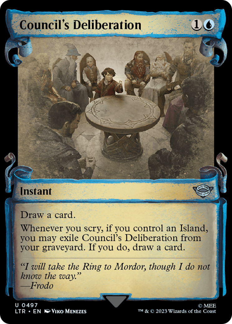 Council's Deliberation (Showcase Scrolls) (LTR-497) - The Lord of the Rings: Tales of Middle-earth: (Showcase)