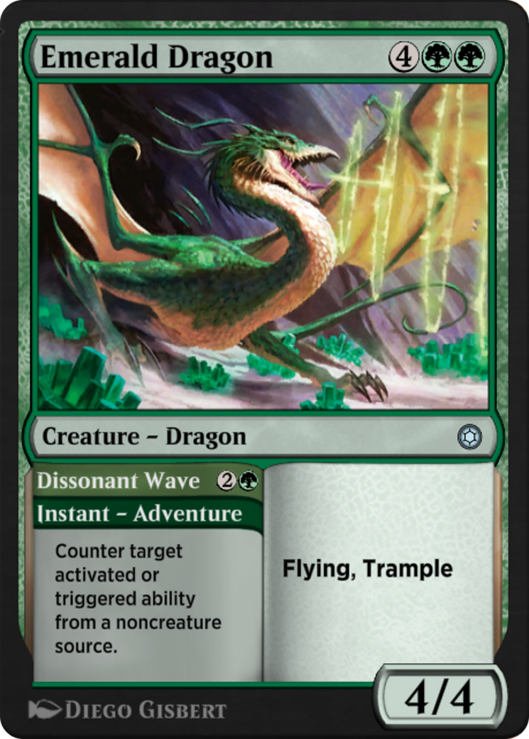 Emerald Dragon // Dissonant Wave (HBG-210) - Alchemy Horizons: Baldur's Gate