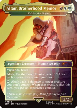 Altair, Brotherhood Mentor - Kelsien, the Plague (Rainbow Foil) (SLD-1558) - Secret Lair Drop Series Foil