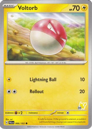 Voltorb - Pikachu 34 066  Battle Academy 2024 - Common