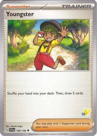 Youngster - Pikachu 50 198  Battle Academy 2024 - Uncommon
