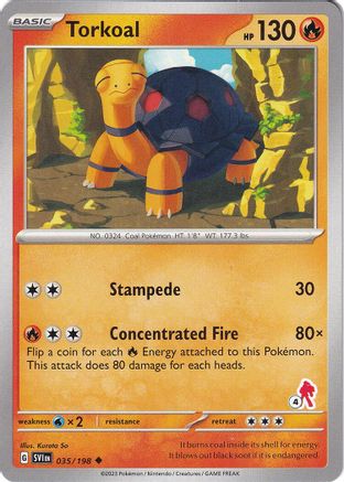 Torkoal - Armarouge 4 035  Battle Academy 2024 - Uncommon