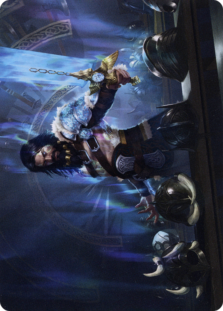 Halvar, God of Battle // Halvar, God of Battle (AKHM-002) - Kaldheim Art Series (Borderless) Foil