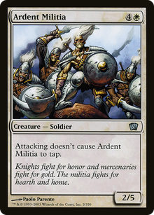 Ardent Militia (8ED-03★) - Eighth Edition Foil