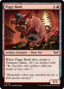 Piggy Bank⁣ - Duskmourn: House of Horror⁣ (Uncommon)⁣ [148]