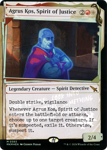 Agrus Kos, Spirit of Justice (Showcase) (Invisible Ink) (MKM-383) - Murders at Karlov Manor: (Showcase) Foil