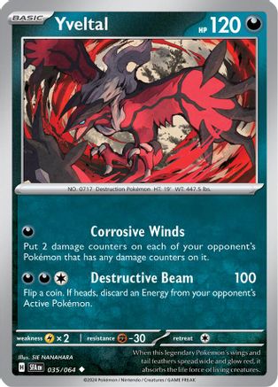 Yveltal 035/064  SV Shrouded Fable - Uncommon