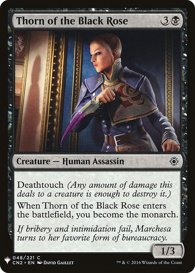 Thorn of the Black Rose (LIST-CN2-48) - The List