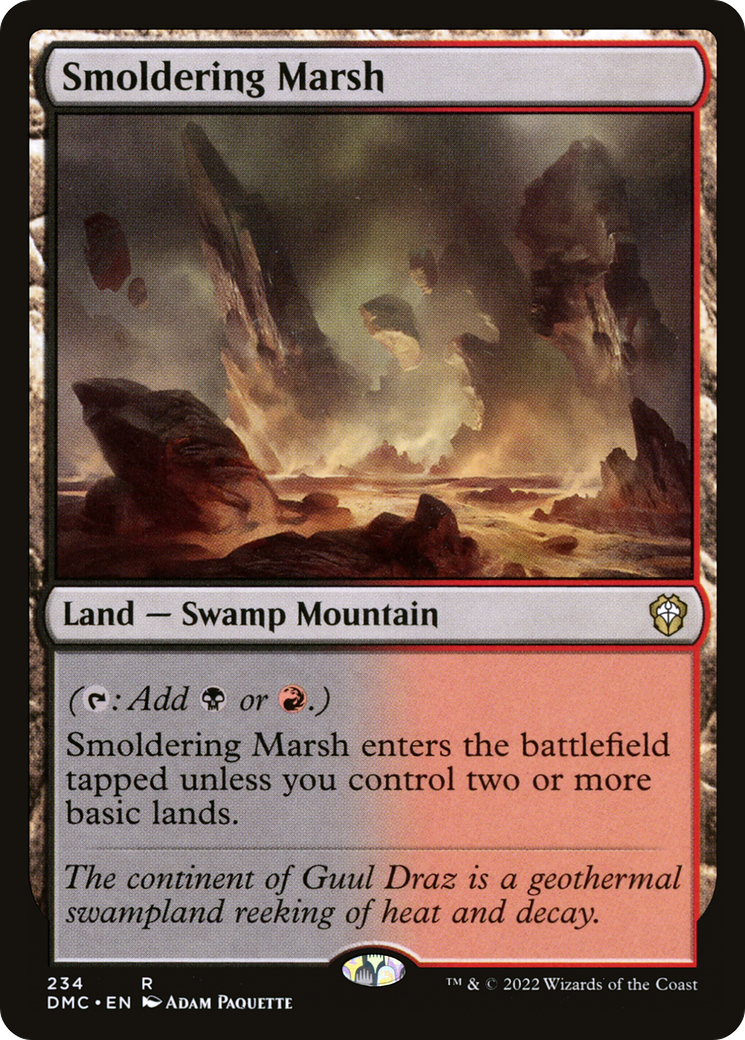 Smoldering Marsh⁣ - Commander: Dominaria United⁣ (Rare)⁣ [234]