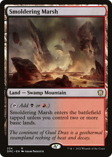 Smoldering Marsh⁣ - Commander: Dominaria United⁣ (Rare)⁣ [234]