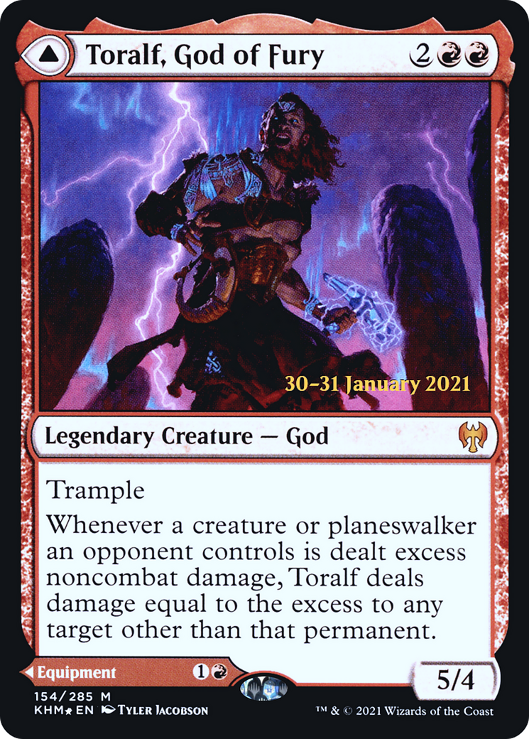 Toralf, God of Fury (PRE-154S) - Kaldheim Promos Foil