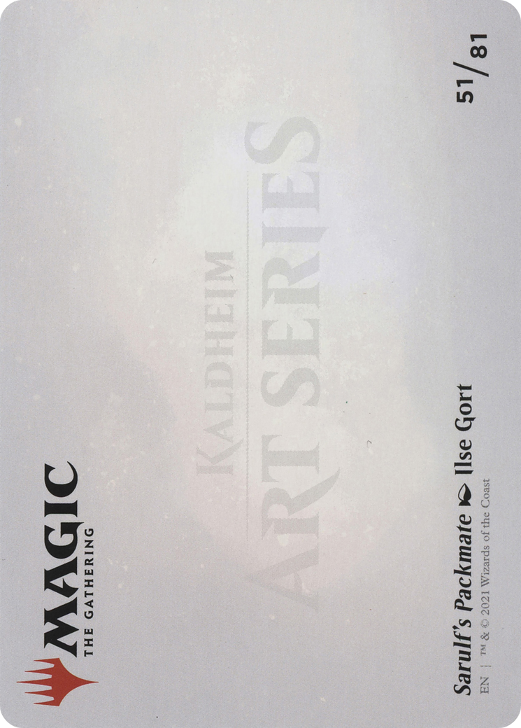 Sarulf's Packmate // Sarulf's Packmate (AKHM-051) - Kaldheim Art Series (Borderless)