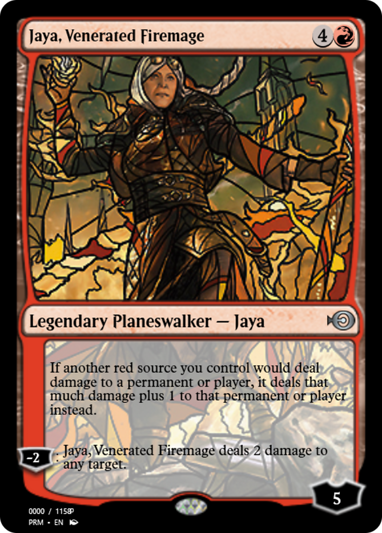 Jaya, Venerated Firemage (PRM-77977) - Magic Online Promos Foil