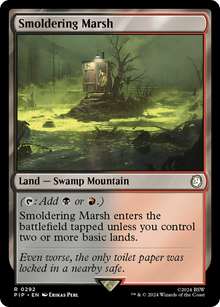 Smoldering Marsh⁣ - Universes Beyond: Fallout⁣ (Rare)⁣ [292]