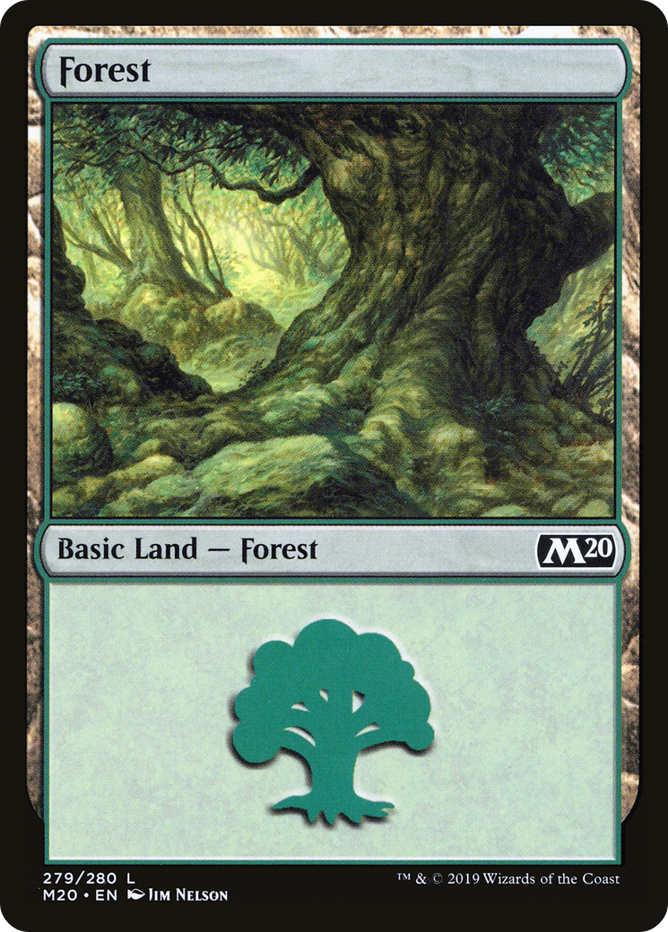 Forest (279) (M20-279) - Core Set 2020 Foil