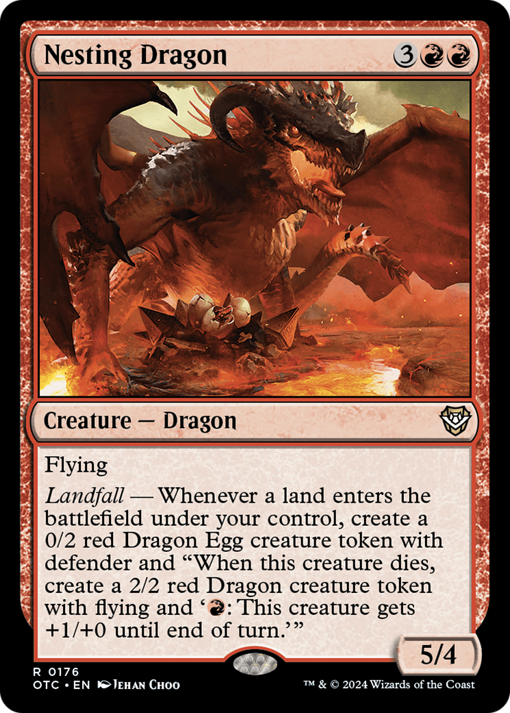 Nesting Dragon⁣ - Commander: Outlaws of Thunder Junction⁣ (Rare)⁣ [176]