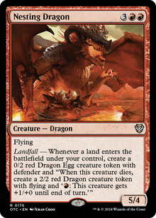 Nesting Dragon⁣ - Commander: Outlaws of Thunder Junction⁣ (Rare)⁣ [176]
