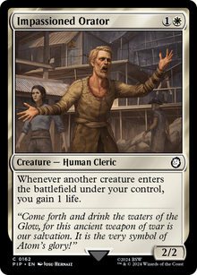 Impassioned Orator⁣ - Universes Beyond: Fallout⁣ (Common)⁣ [162]