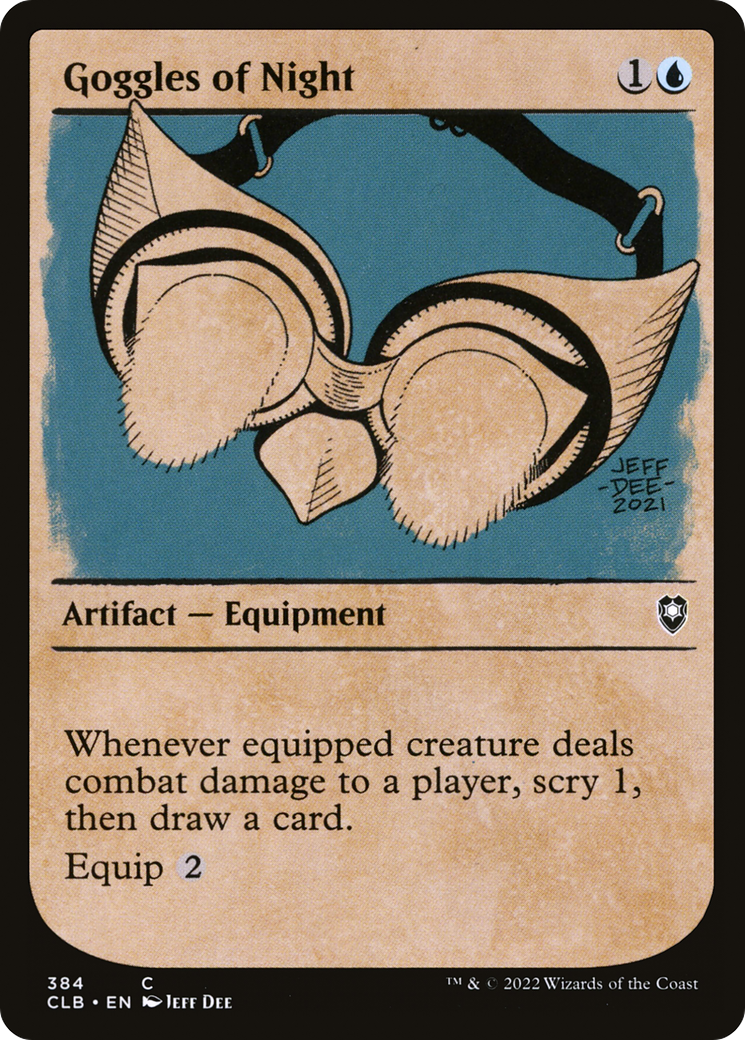 Goggles of Night (Showcase) (CLB-384) - Commander Legends: Battle for Baldur's Gate: (Showcase)