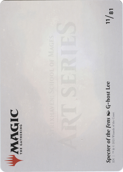 Specter of the Fens // Specter of the Fens (ASTX-011) - Strixhaven Art Series (Borderless) Foil