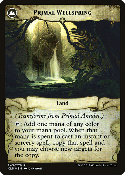 Primal Amulet (PRE-243S) - Ixalan Promos: (compasslanddfc) Foil