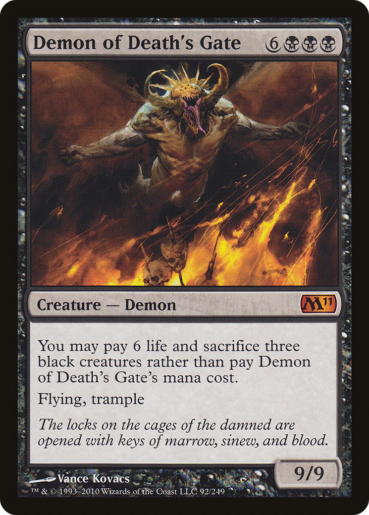 Demon of Death's Gate (M11-092) - Magic 2011 Foil