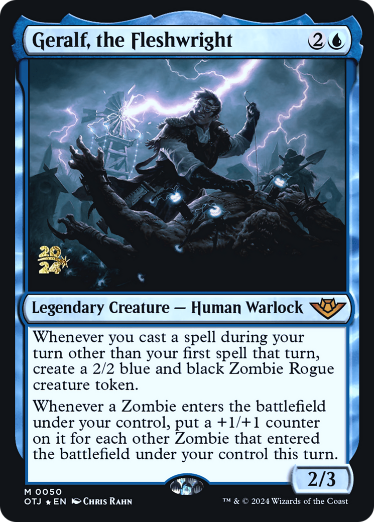 Geralf, the Fleshwright (PRE-50S) - Outlaws of Thunder Junction Promos Foil