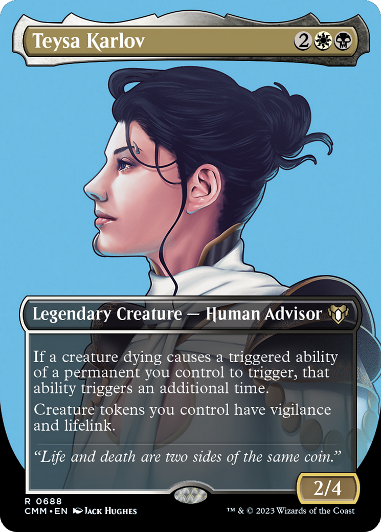 Teysa Karlov (Borderless) (CMM-688) - Commander Masters (Borderless) Foil