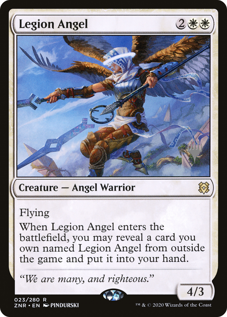 Legion Angel (PPZNR-023) - Zendikar Rising Promos Foil