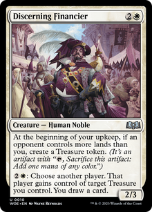 Discerning Financier (WOE-010) - Wilds of Eldraine Foil