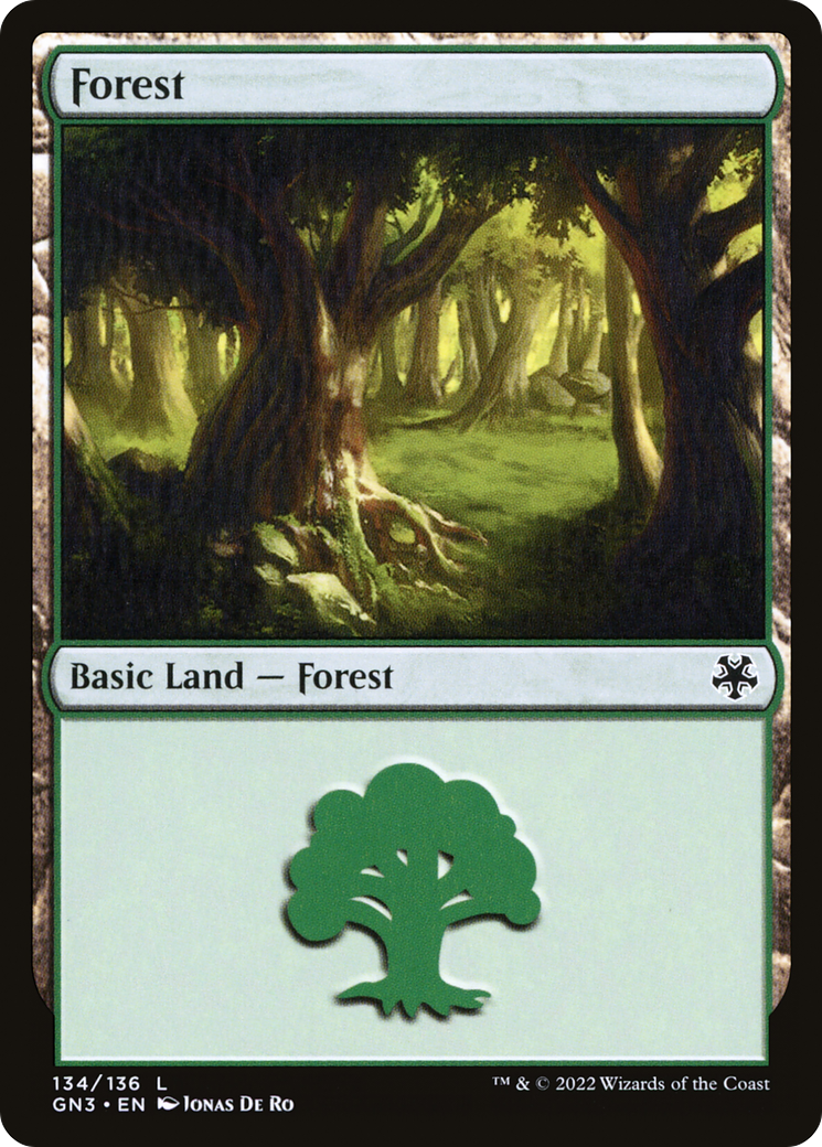 Forest (V.1)⁣ - Game Night: Free For All⁣ (Land)⁣ [134]