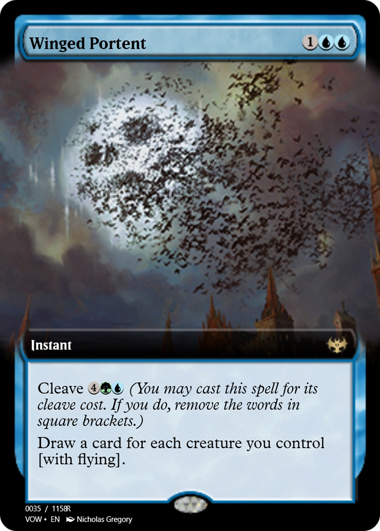 Winged Portent (PRM-95309) - Magic Online Promos Foil