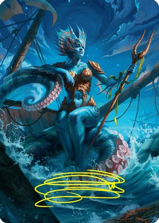 Kaito, Cunning Infiltrator Art Card (30/54) (Gold-Stamped Signature) (ASFDN-030) - Art Series: Foundations