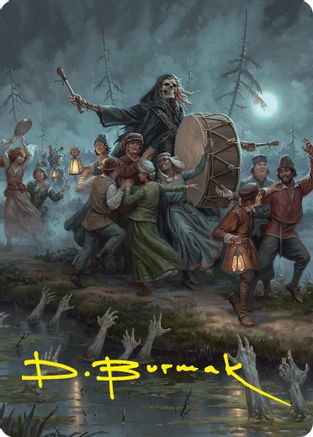 Abyssal Harvester Art Card (35/54) (Gold-Stamped Signature) (ASFDN-035) - Art Series: Foundations