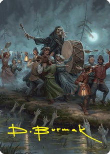 Abyssal Harvester Art Card (35/54) (Gold-Stamped Signature) (ASFDN-035) - Art Series: Foundations