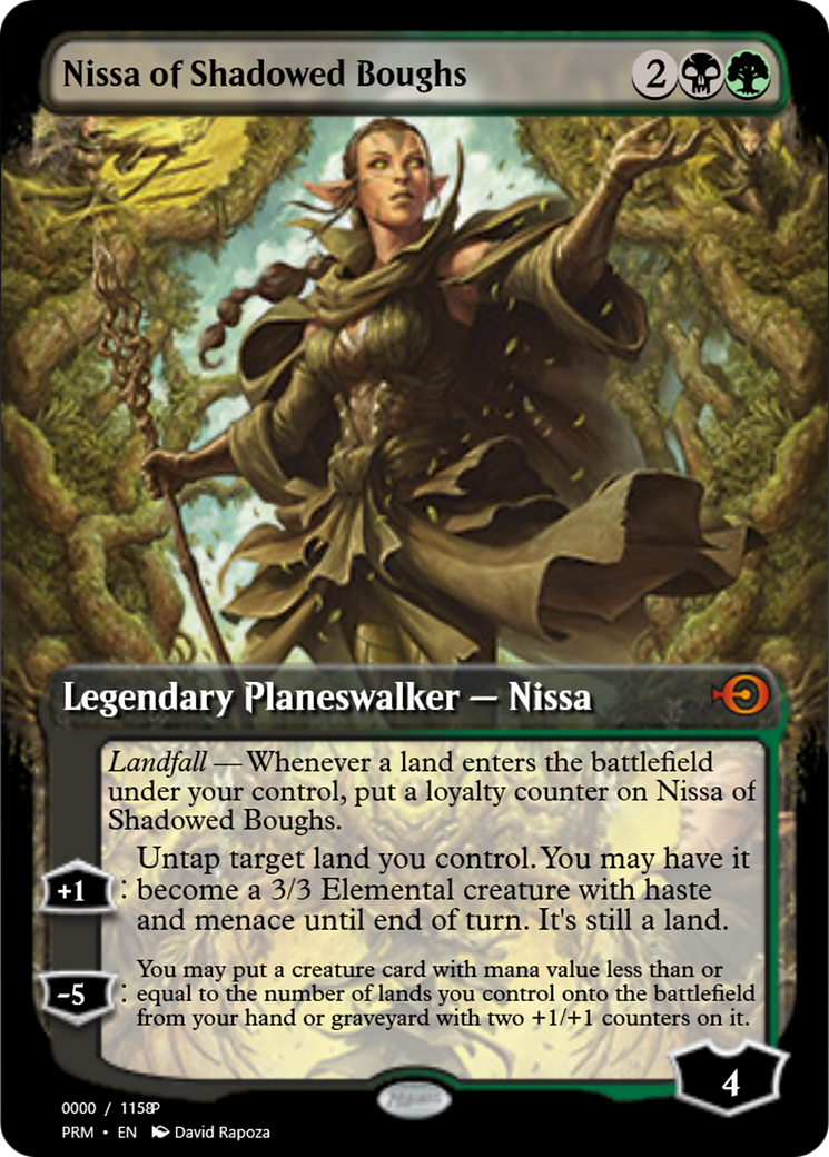 Nissa of Shadowed Boughs (PRM-83842) - Magic Online Promos Foil