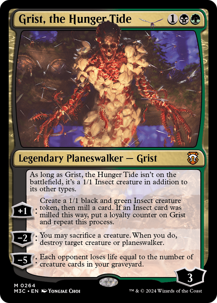 Grist, the Hunger Tide⁣ - Commander: Modern Horizons 3⁣ (Mythic)⁣ [264]